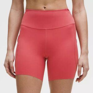 Lululemon | Fast and Free High-Rise Short 6" 5 Pocket | Desert Red | Size 8